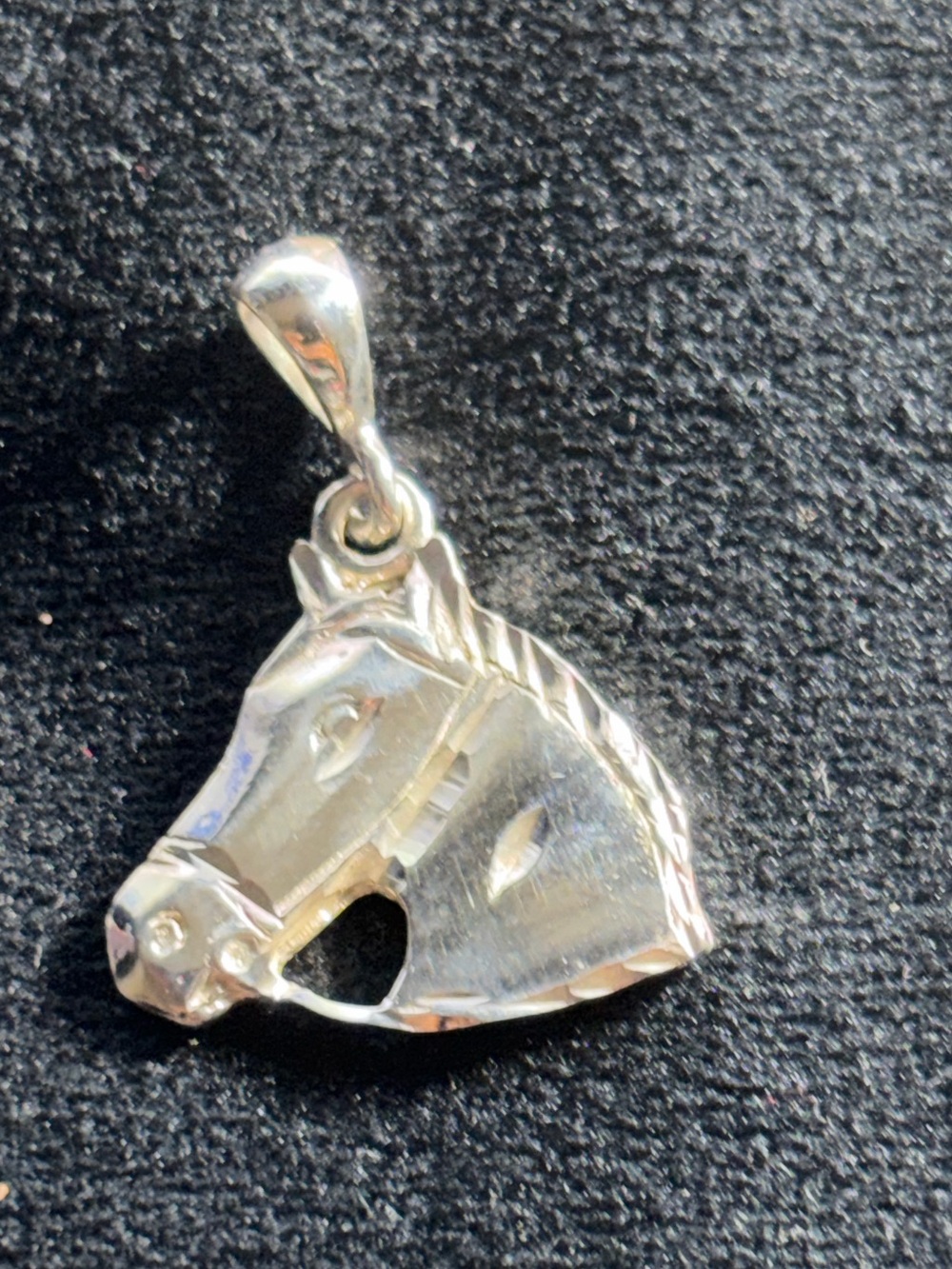 Sterling Silver Horse Head Pendant